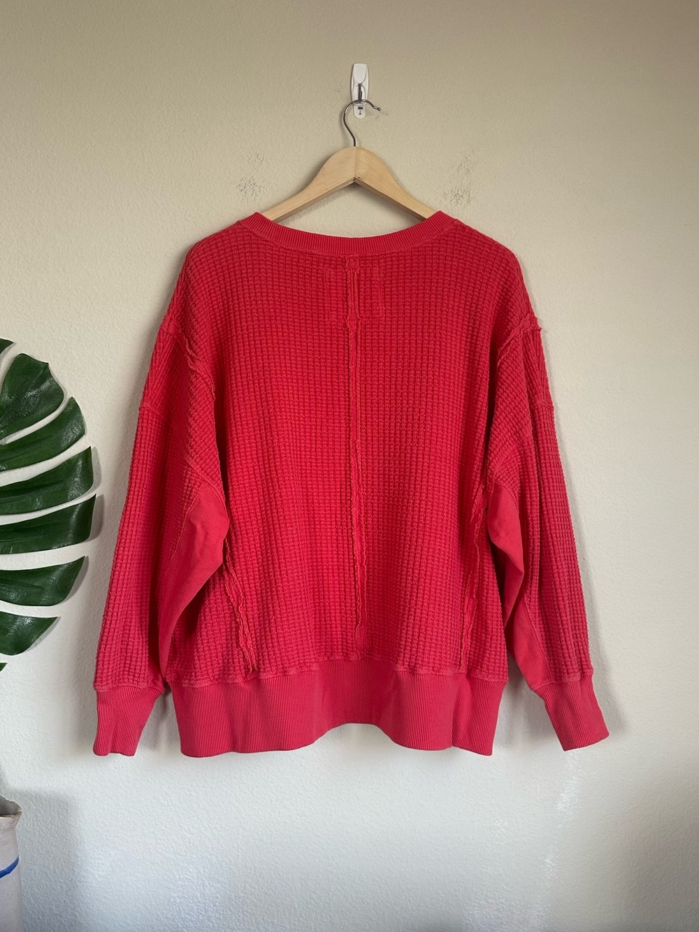 AE Big Hug Waffle Crew Neck Sweatshirt - Picture 11 of 11